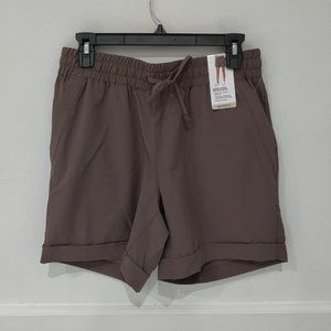 NWT Mondetta Womens Active Drawstring Walking Short Peppercorn Size M $40 3HL150